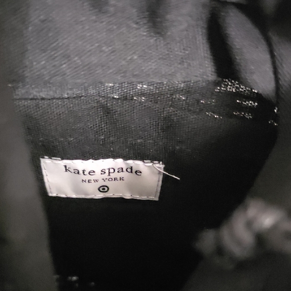 Kate Spade X Target Elegant Black Pearl-Studded Woven Bag - Picture 6 of 6